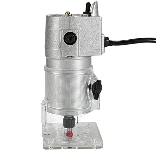 YQVEOT Fresadora de Madera Rebajadora Eléctrica, Máquina cortadora de Aluminio de 800 W, máquina ranuradora de fresado de Madera eléctrica, máquina de Grabado for carpintería