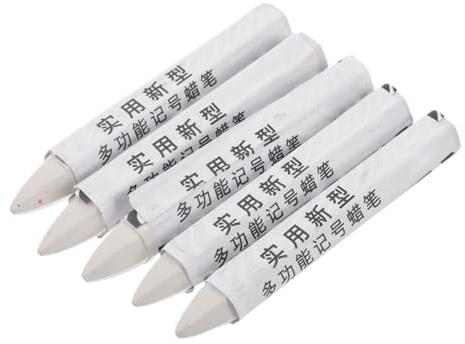 Tofficu 5 Piezas Rotulador de para Neumáticos Blanco Crayón para Reparación de Neumáticos Marcador Multifuncional para Autos y Motocicletas Resistente Condiciones Climáticas
