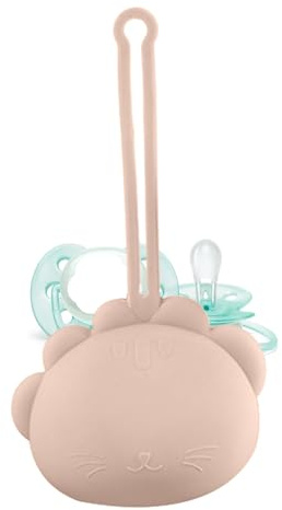Boîte en silicone pour tétine Pochette compacte et pratique range-sucettes | Forme animale Sac De Rangement Pour Conteneur D'Alimentation Bébé, Sorties Quotidiennes, Longs Trajets, Camping,