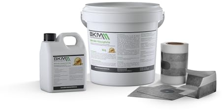 BKM.Mannesmann Duschabdichtung Set - Bundle zur Abdichtung von Sanitärräumen - Voranstrich + Flüssigfolie + Dichtband + Innenecken + Wandmanschetten - Flüssigdichtung für Dusche