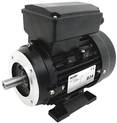 Elektromotor, 0,25 kW, 3000 U/min, 220 V, einphasig, Cemer My6322b34 – Flansch B34