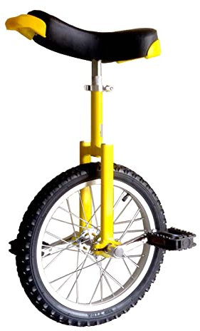 HXFENA Einrad, Einstellbare Balance Radfahren ÜBung Skidproof Scooter Circus Bike Jugend Erwachsene Balance ÜBung Einrad Akrobatik Fahrrad / 24 Inches/Yellow