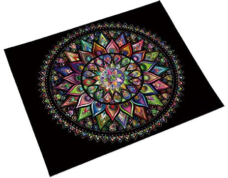 Manteles Individuales Rosa Verde Nero Salvamanteles Individuales Algodón Lino Lavable Individuales Mesa Resistente al Calor Bajoplatos Tapetes para Mesa Bajoplatos 30x45cm 2 Pcs