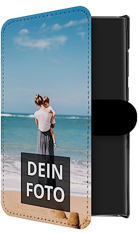 PhotoFancy® – Samsung Galaxy S23 Ultra Hülle mit Foto Personalisieren – Handyhülle selbst gestalten (Flipcase)