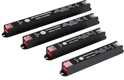 HEXIM LIGHT Netzteil IP20 Slim Trafo 24V/DC Transformator 36-100W, 1.5A-4.2A - kein LED-Flimmern, kein Transformator-Rauschen - Möbel Driver Slimline für LED Strip Band (H 24V-36W/ 1STK)