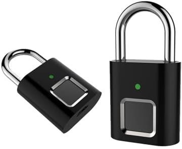 Candado con huella dactilar for cerradura de puerta, recargable por USB, minibolsa, cerraduras inteligentes for el hogar con huella dactilar