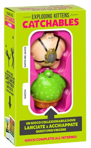 Asmodee Exploding Kittens: Catchables - Gatto nel Sacco, Gioco da Tavolo, 8+ Anni, 2+ Giocatori, Edizione in Italiano