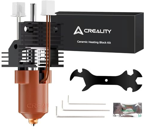 Creality Offizielles K1 Max/K1/K1 SE/K1C Hotend-Upgrade-Kit mit Keramik-Heizblock, Anschluss mit Schnalle, offizielles Unicorn Quick-Swap-Düsenset für K1-Serie 3D-Drucker-Hotend 600 mm/s