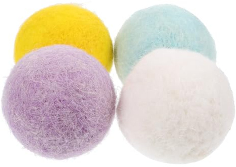 MERRYHAPY 4 pezzi Palline in con Campanello per Cani Giocattoli Interattivi Resistenti alla Masticazione per Palle Morbide per Pulizia e Cura dei Denti Adatte Tutte le Età