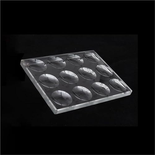 Runder konkaver Mikroskop-Objektträger, Optisches Glas, Mehrere Vertiefungen - 5mm Dicke(6 wells)