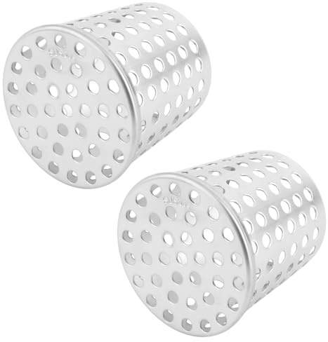 2pcs Gutter Guard Filter 2.48-2.28, Stainless Steel Gutter Guard Filter Mesh Multihole Exhaust Pipe Cover Strainer Conical Roof Vent Screen Mesh Covers for Downspout Vent Furnace