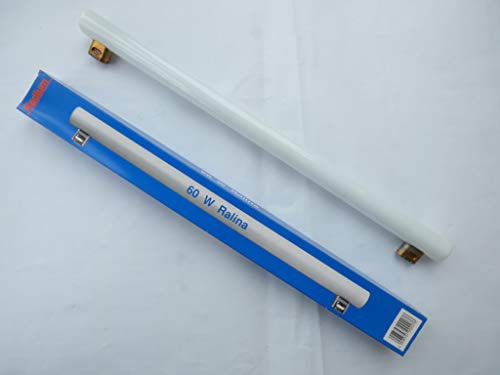 Radium Linienlampe S14s mit Metallsockel, 60W, warmweiß