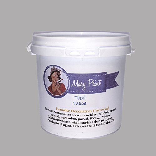 Mary Paint 750/00019 Wasserfarbe, Grau, 750 ml