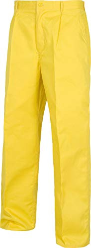 Work Team Pantalón. Elástico en Cintura con Bolsillo de Espátula. Hombre Amarillo 42