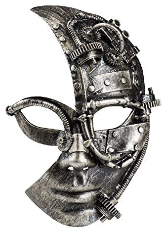 Boland - Steampunk Maske Radarpunk | Gesichtsmaske für Retro Kostüm, Karneval, Cosplay und Mottoparty