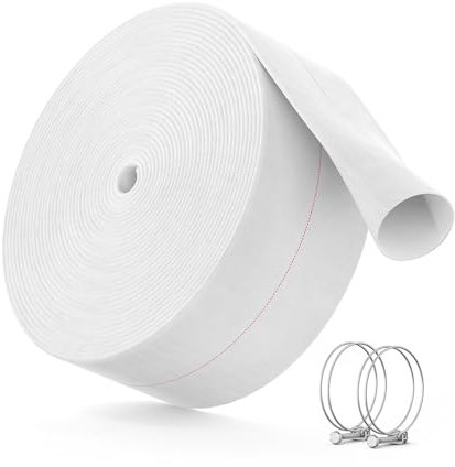 AGHITG Backwash-slang, 5 cm brandslang med klämma, kraftig sump pool dräneringsslang, 15 cm urladdningsslang för simbassäng, trädgårdsbevattning.