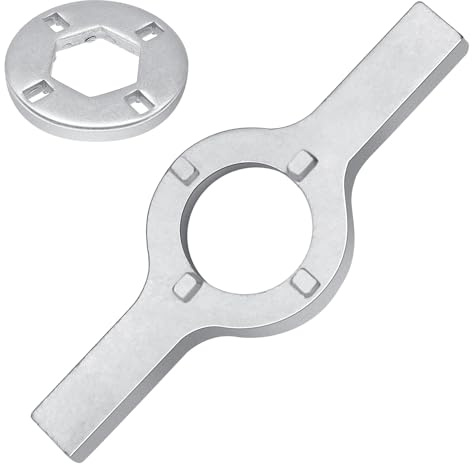 Beaquicy 【𝟮𝟬𝟮𝟲 𝗨𝗣𝗚𝗥𝗔𝗗𝗘 𝘀𝘁𝘂𝗿𝗱𝗶𝗻𝗲𝘀𝘀】 TB123A Washer Spanner Wrench Fit for GE Whirlpool Washer, 1-11/16 Inch Tub Nut Wrench Replaces TB123B ERTB123A whirlpool spanner wrench