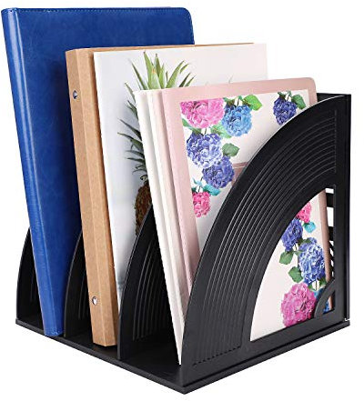 Zeitschriftensammler 3 Fächer Schreibtisch Organizer Kunststoff Stehsammler Einfarbig Dokumentehalter Büro Buchhalter Schule Zeitschriftenhalter Buch Papierablage Leicht Dokumentenablage Stehordner