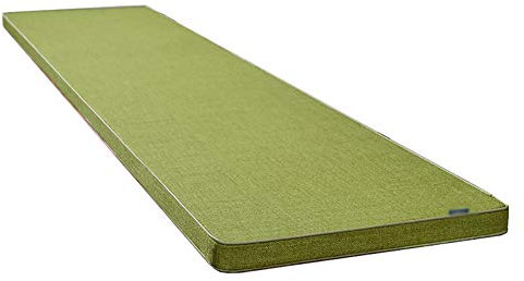 bandezid Bankauflage Bankkissen Auflage,Bierbankauflage,strapazierstark und langlebig,Sitzauflage Indoor Outdoor Lange Sitzkissen Pads Bank Sitzkissen-Grün 100×30×5cm(39×12×2in)