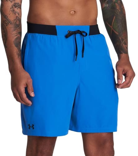 Under Armour Men's Standard Comfort Swim Trunks, Shorts with Drawstring Closure & Full Elastic Waistband, SP22 Victory Blue, MD