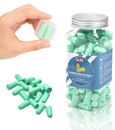 Ohrstöpsel zum Schlafen 60 Paare Gehörschutzstöpsel 38dB höchster SNR Schlaf Ohrstöpsel Gehörschutz Stöpsel zum Schnarchen, Lernen, Reisen, Konzerte, Laute Geräusche - Weiche Earplugs von LUNEKUCK