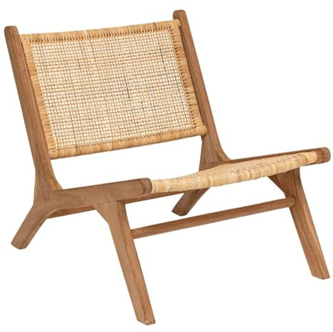 Atmosphera - Sessel Timor - Teakholz und Rattan - Beige
