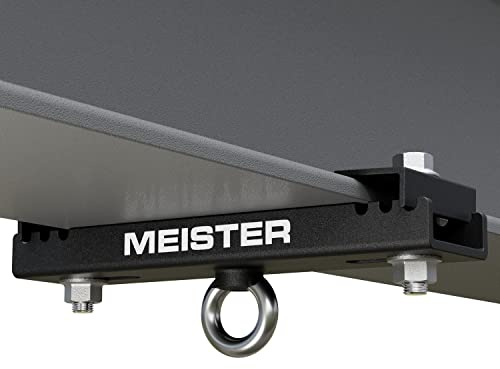 Meister Balkenklemme für Boxsäcke & MMA-Säcke, Aufhängegurte & Deckenbefestigungen – Schwarz – 14–19 cm | Handelsübliche Low-Profile-Deckenhalterung für I-Träger und H-Träger. Für Boxsäcke, Aufhängegurte und mehr