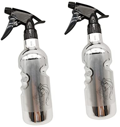 Cabilock 2pcs Empty Spray Bottle Refillable Fine Mist Sprayer for Hairstyling Gardening and Barbershop Use