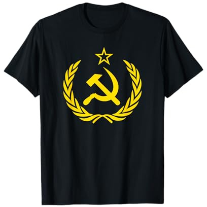 CCCP T-Shirt mit Hammer und Sichel-Stern, Rot T-Shirt