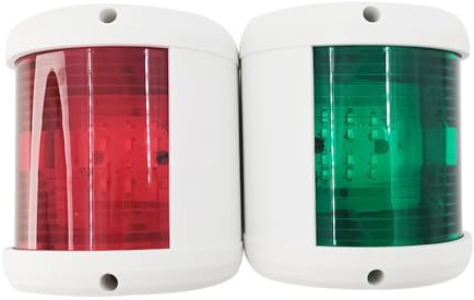 JT-HLM Rödgröna navigationslampor båttillbehör för båtar 12 V-24 V fraktpositionslampor marin ankarlampa IP66 vattentät signal LED navlampor 112,5° för marin båt yacht