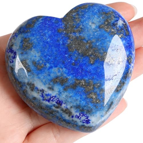 60 mm Groß Herz Kristalle Edelsteine Geschenke für Frauen, Reiki | AWARDSEN Heilsteine Handschmeichler Stein für Valentinstag Geburtstage Jahrestag Muttertag Thanksgiving Tag