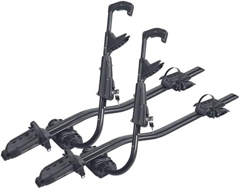 2X Dachfahrradträger Fahrradträger universeller Fahrradhalter - VDP Fast Bike - belastbar bis 20kg - Aluminium - abschließbar - Fahrrad Dachträger Fahrradschiene Fahrradträger Dach - -Süd
