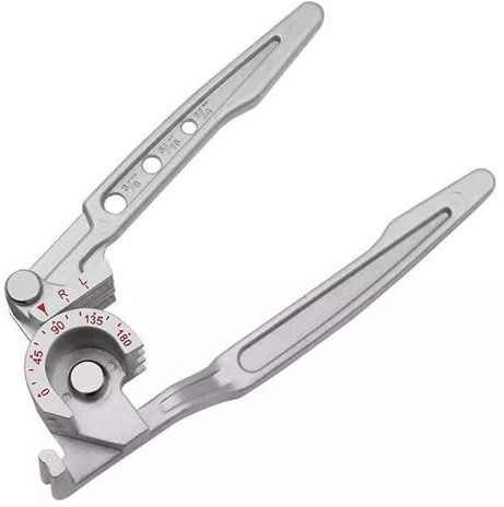 Rainorning 6mm 8mm 10mm 180° Manueller Rohrbieger 1/4'' 5/16'' 3/8'' Rohrrohrbieger Wassergasrohr Sanitärzange Werkzeug Kupferrohr Aluminiumrohr für Klimaanlage