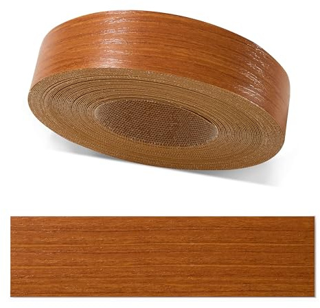 ben+camilla.com Kantenumleimer zum Aufbügeln | Kirschbaum Pore 22 mm x 10 m Rolle (matt mit Struktur) | Premium Qualität für professionelle Ergebnisse | Kantenschutz