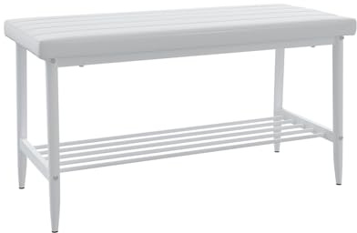 Vicco Panca Grand, Bianco, 85 x 35 cm, per l’utilizzo come set da pranzo in cucina o sala da pranzo