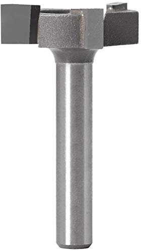 1pc 6mm vástago 1/4 ″ vástago 3 dientes ranura en T broca fresadora borde recto ranurado fresa mango de corte for carpintería(6.35mm Shank)