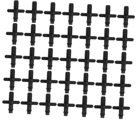 TOYANDONA 100 Raccords Barbelés Filetés 4/7 pour Tuyaux PE 6mm en PP, Assemblage Étanche Résistant, pour Irrigation Goutte à Goutte en Potager et Agriculture