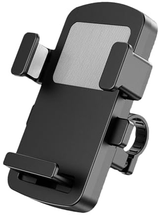 Soporte de teléfono para bicicleta, soporte antideslizante para teléfono, soporte de navegación impermeable, antivibración con ángulo de visión ajustable para viajes urbanos