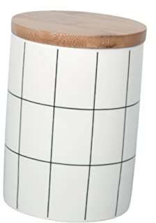 VALICLUD Recipiente de Porcelana Redondo de 950ml con Tapa, Cerámica