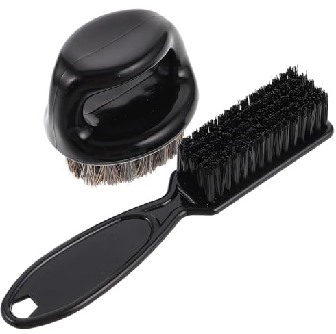 ROMISBABA Nackenbarbierbürste Satz aus Kunststoff für Männer Entfernt Ölreste Geeignet für Empfindliche Haut für Haarstyling und Bartpflege im Friseursalon