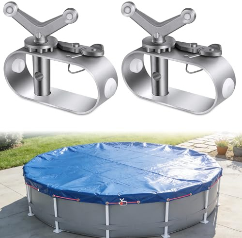 Tensores Lona Piscina 2 Piezas Tensor Cobertor Piscina Tensores de Alambre Tensor Cuerda Tendedero Trinquete para Cubierta de Piscina Toldos