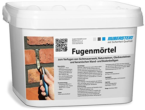 Ruberstein® Fugenmörtel anthrazit im 5 kg Eimer