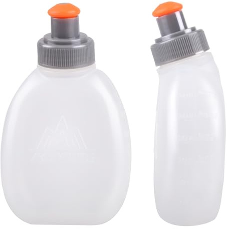 Azarxis Botella de Agua Deportiva Botella de Deporte Reutilizable Cantimplora sin BPA para Bicicleta MTB Ciclismo Unisex Adulto (170ml - 2 piezas)