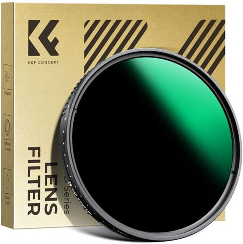 K&F CONCEPT Variabler ND Filter 67mm ND3-ND1000 Graufilter(1.5-10 Blenden)