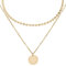 BONNYBIRD® Boho Kette Gold Damen - Boho Schmuck Goldkette Damen Ketten Set Layering Halskette Damen Gold Edelstahl
