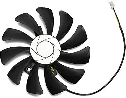 RAKSTORE HA9010H12F-Z - Ventola per schede grafiche da 85 mm, compatibile con MSI GTX 1050 GTX 1050 Ti AERO ITX, ventola silenziosa