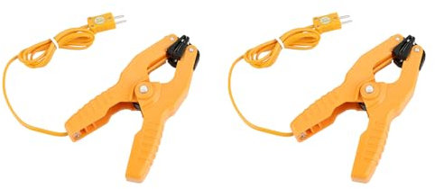 TARSHYRY 2 Pièces Collier de Serrage pour Thermocouple Walfront Pièce de Terrain Collier de Serrage Jaune Ht 05 K Type Capteur de Thermocouple Collier de Serrage de Température 1
