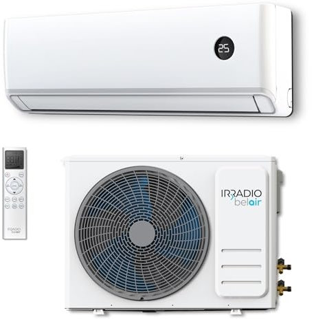 ALASTOR 9, Condizionatore Inverter 9000 BTU con Pompa di Calore, Gas R32, Classe A++/A+, Telecomando LCD Wireless, Display LCD, Filtri Lavabili, Timer Programmabile