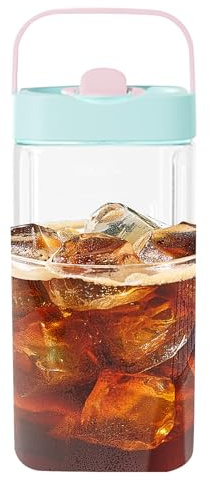 Distributore di bevande per frigorifero | Fontana per acqua da 3,5 litri con rubinetto a prova di perdite, di grandi dimensioni per tè ghiacciato, succhi, latte e bevande fresche