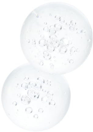 BESTonZON 2piezas De Vidrio Decorativos Transparentes Esfera De para Escritorio Fuente De Agua De Interior Accesorio De Decoración para Mesa Bolas